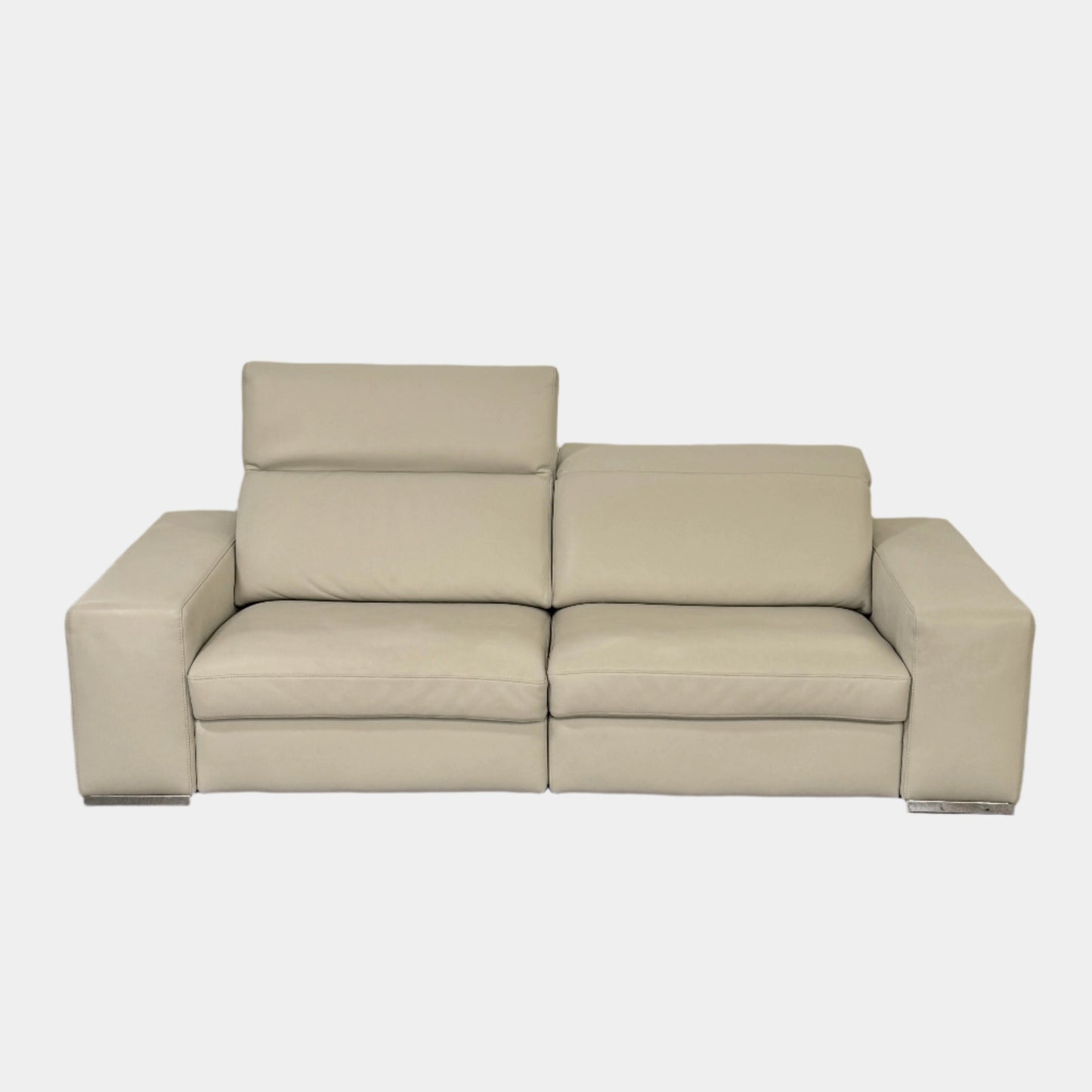 Canapé en cuir Roche Bobois avec appui-tête mobile