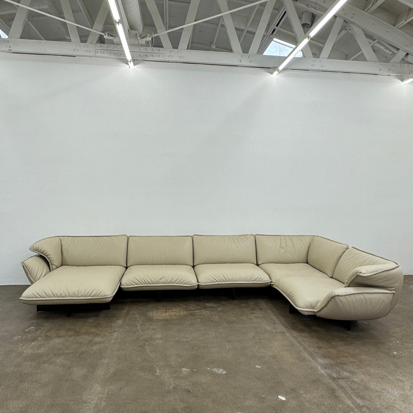 Canapé d'angle en cuir Cassina Superbeam 5 pièces