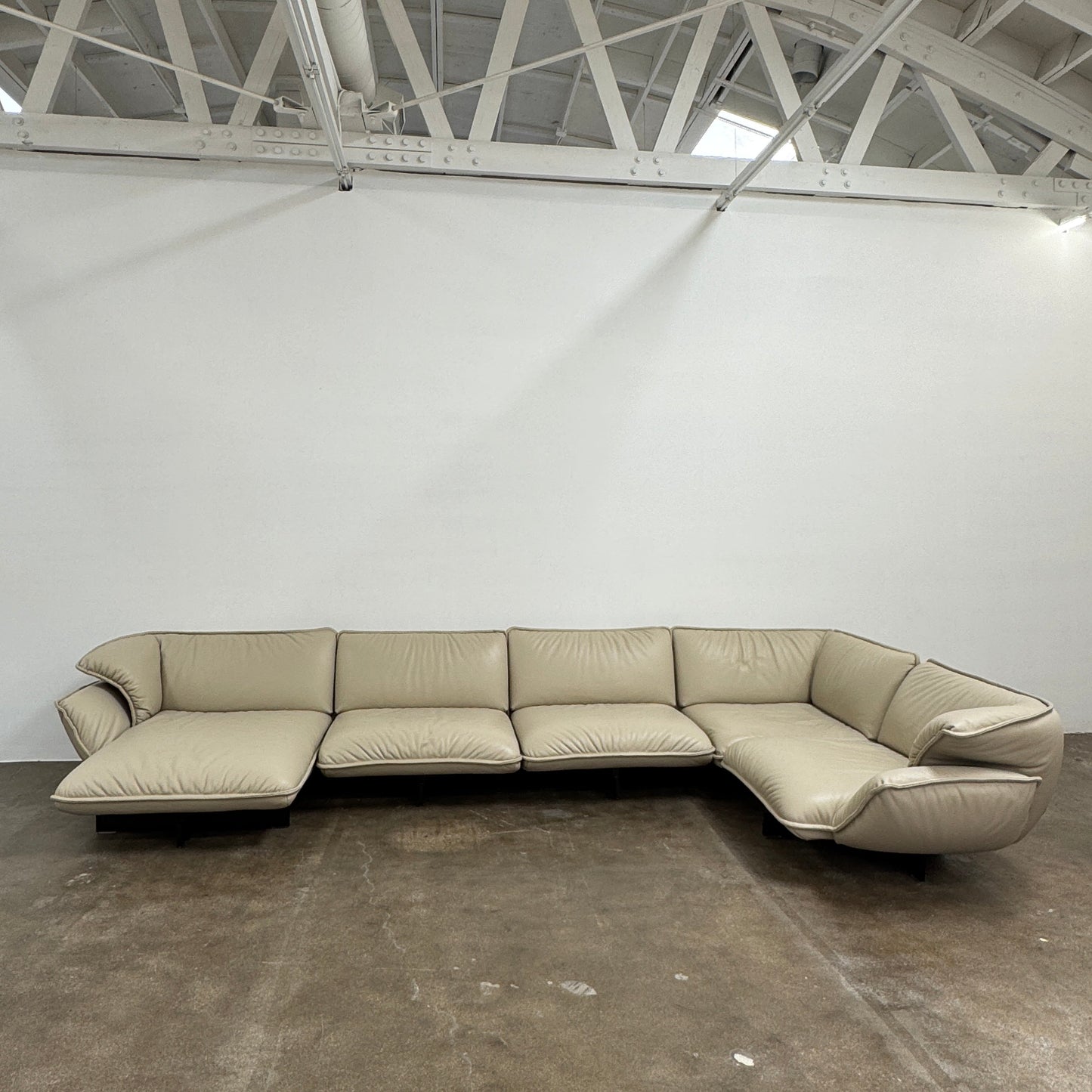 Canapé d'angle en cuir Cassina Superbeam 5 pièces