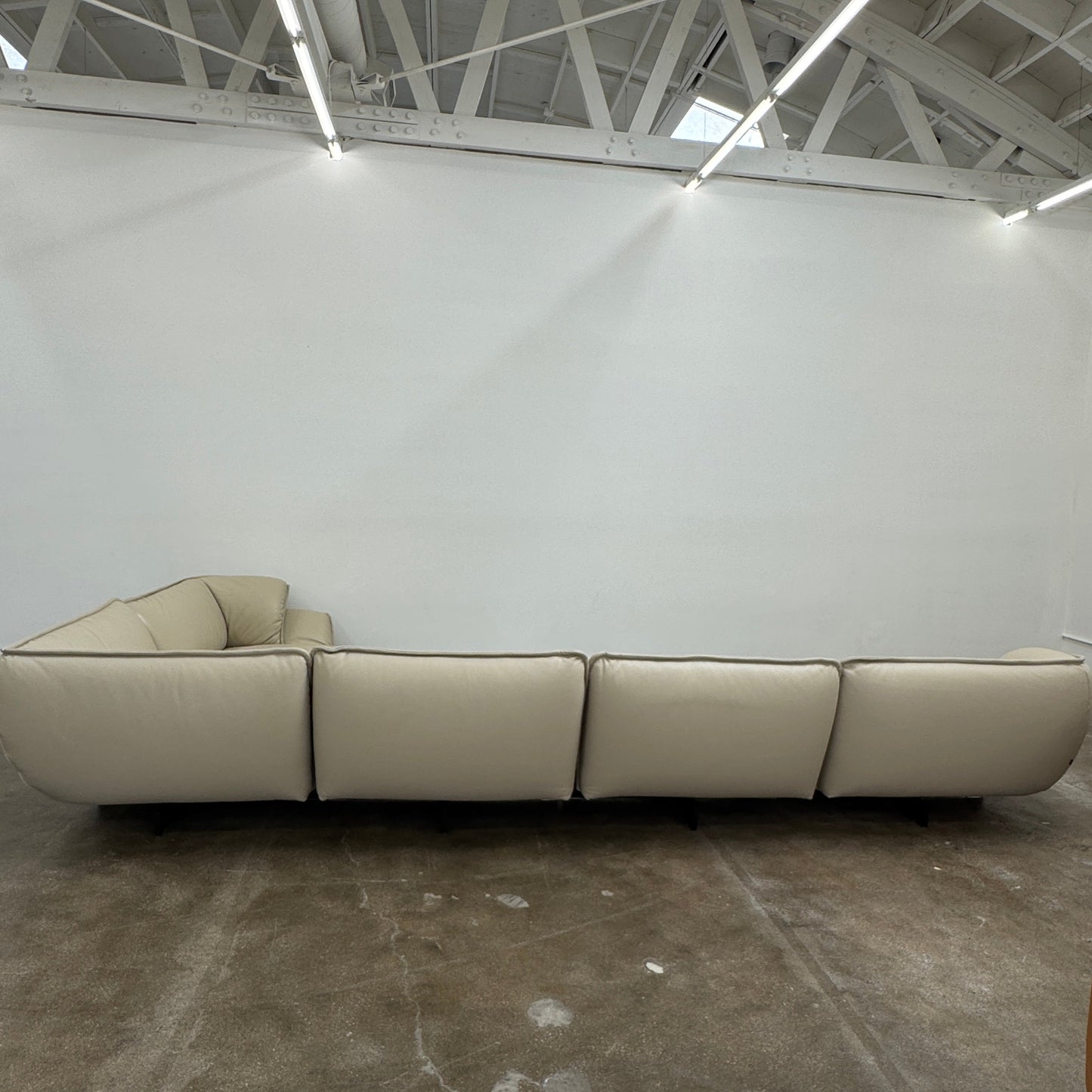 Canapé d'angle en cuir Cassina Superbeam 5 pièces