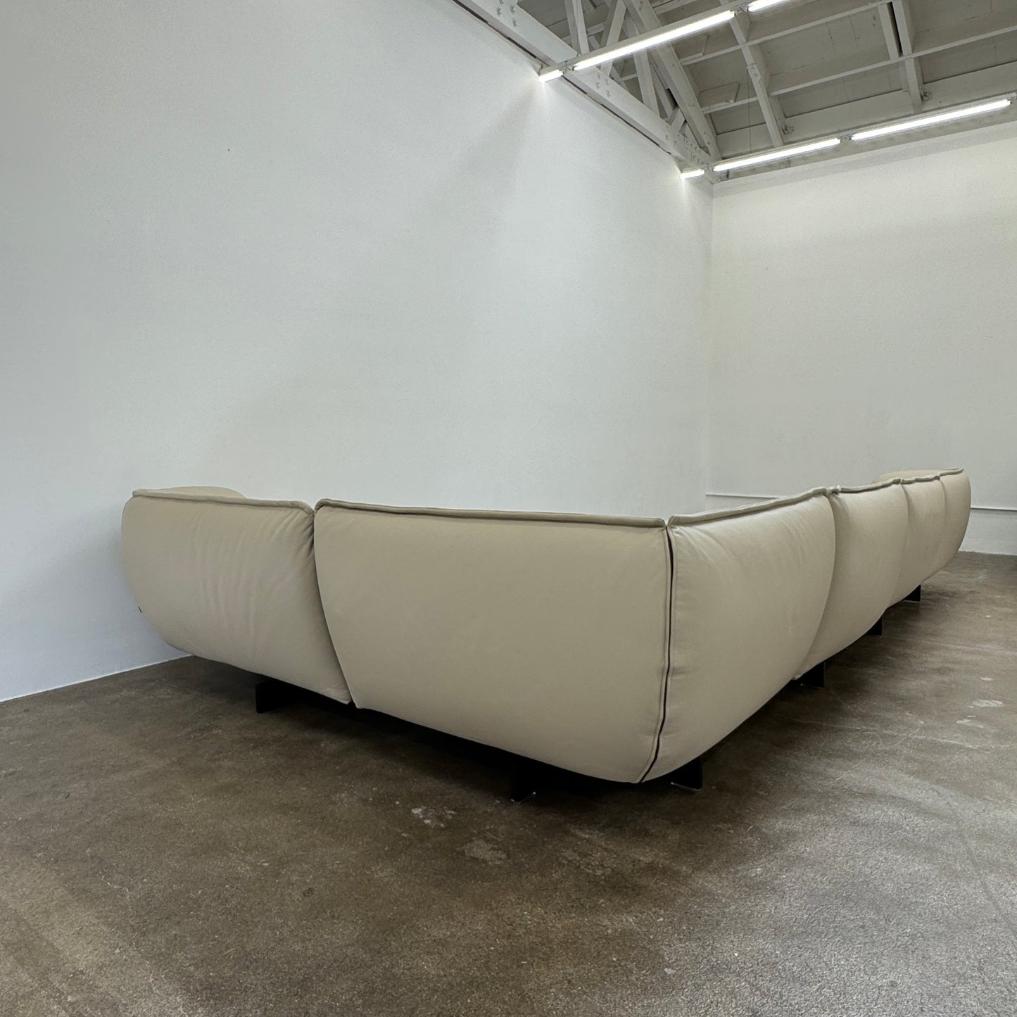 Canapé d'angle en cuir Cassina Superbeam 5 pièces