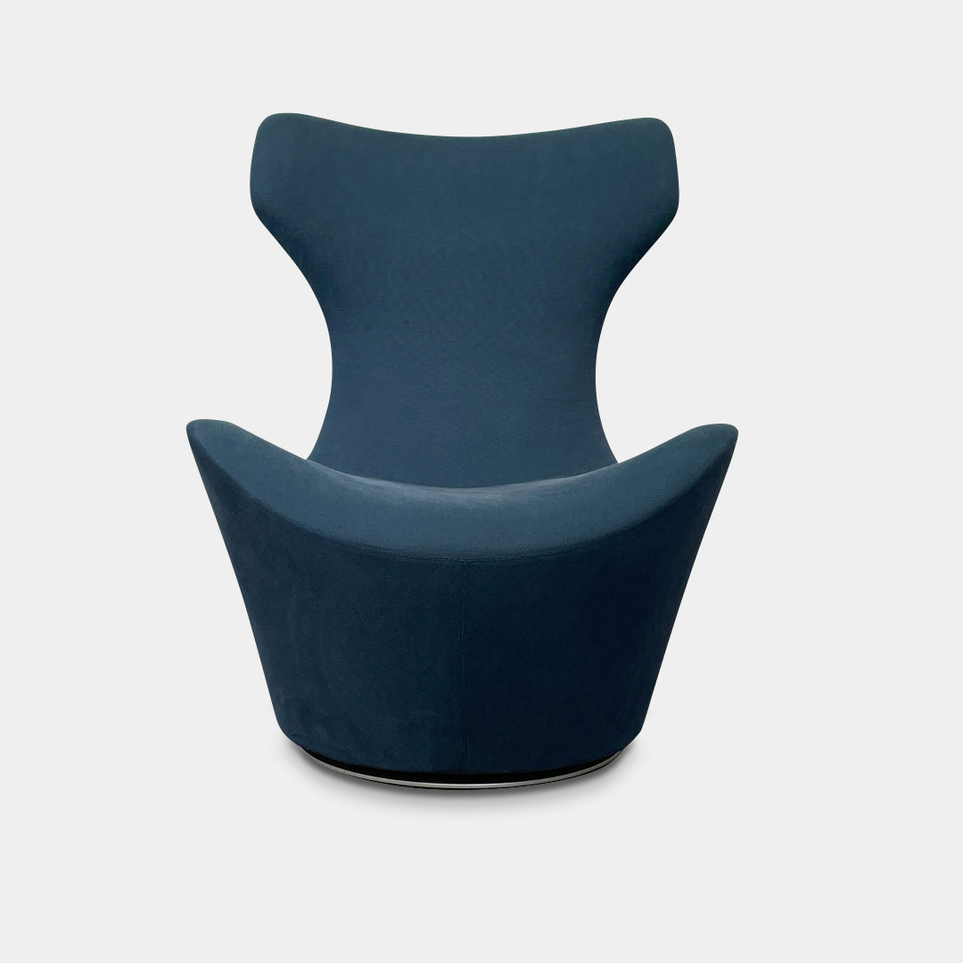 Chaise pivotante avec pouf Papilio de B&B Italia Grande