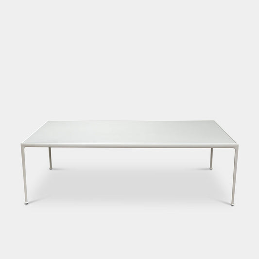 Table à manger d'extérieur blanche Knoll 1966 90