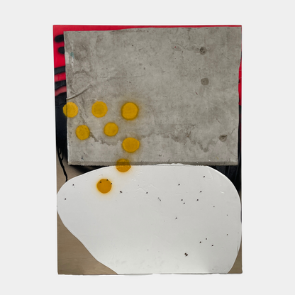 Allison Caesar, Peinture diptyque en techniques mixtes : Avant notre rencontre