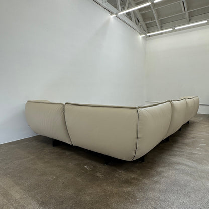 Canapé d'angle en cuir Cassina Superbeam 5 pièces