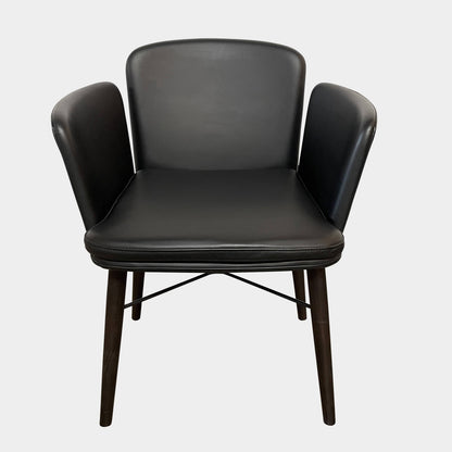 Fauteuil en cuir Lema Tabby