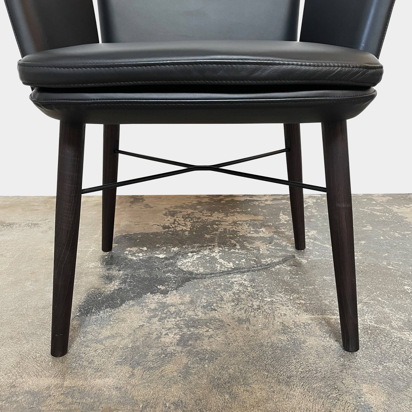 Fauteuil en cuir Lema Tabby