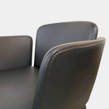 Fauteuil en cuir Lema Tabby