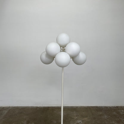Lampadaire blanc vintage Lightolier