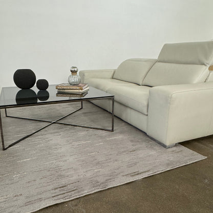 Canapé en cuir Roche Bobois avec appui-tête mobile