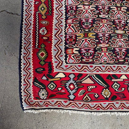 Tapis Kilim en laine antique