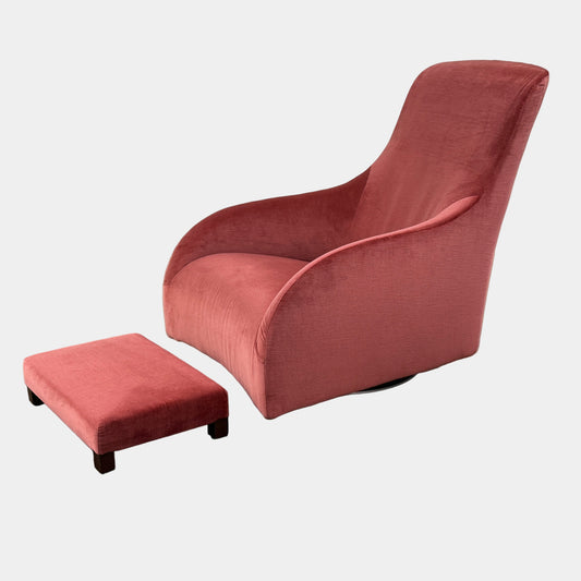 Chaise pivotante et pouf Maxalto Kalos