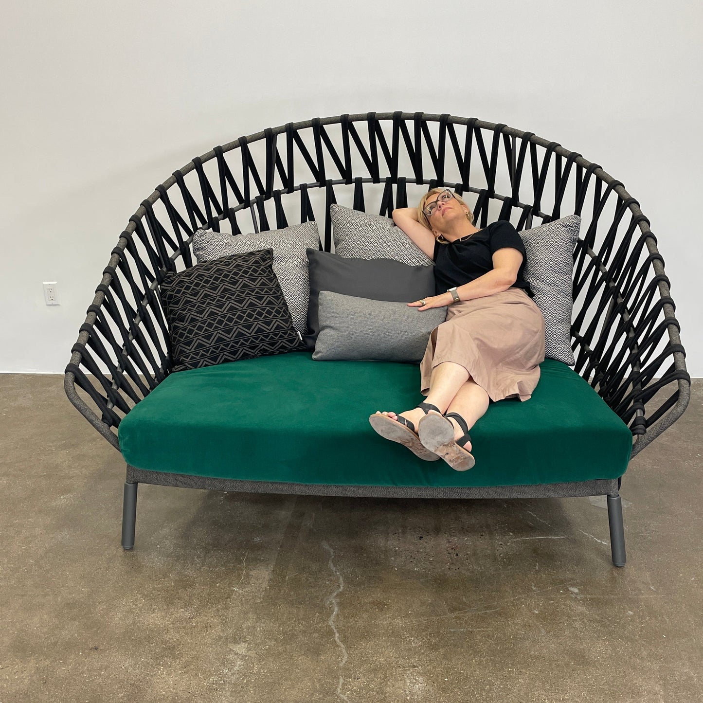 Lit de repos Emma Cross d'extérieur Varaschin