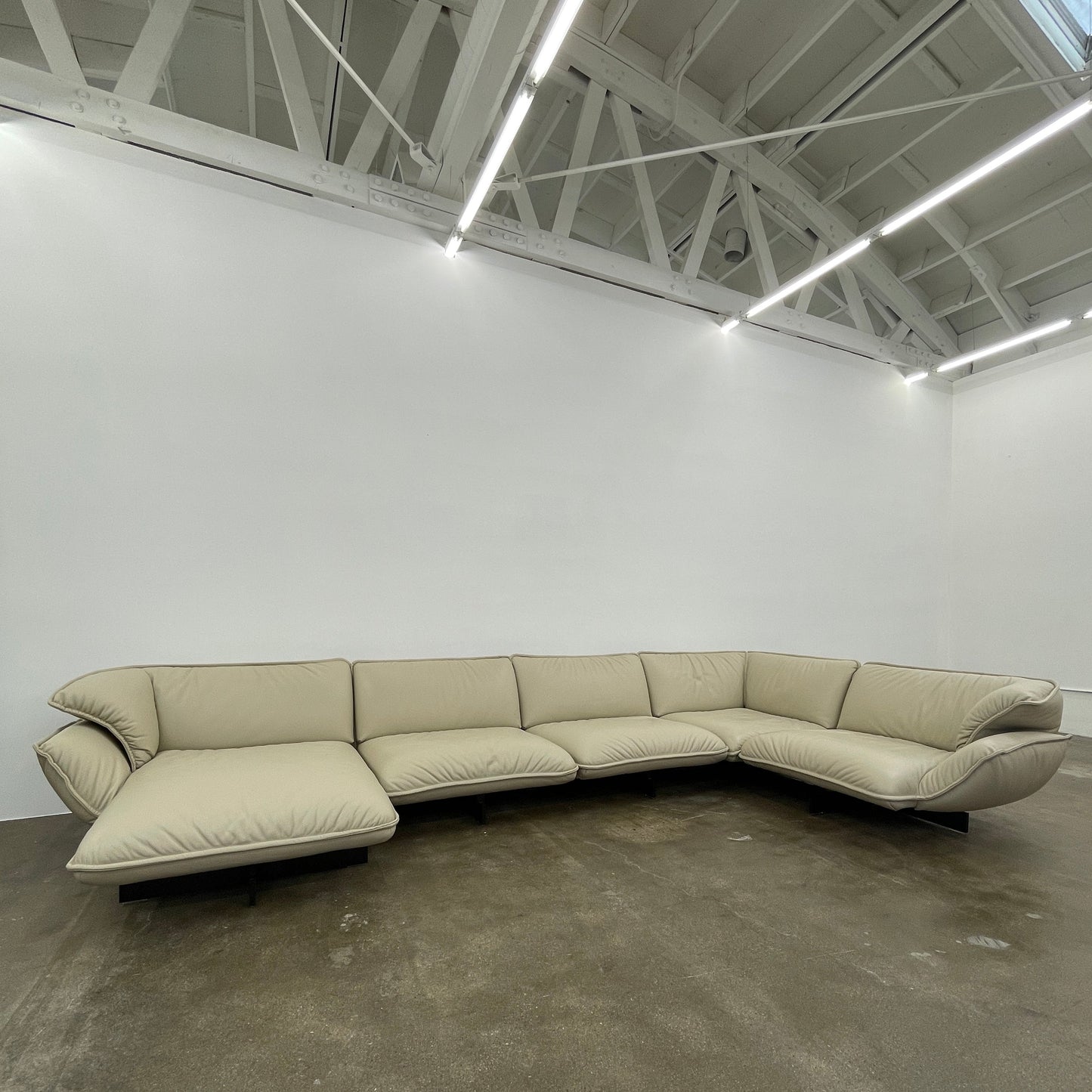 Canapé d'angle en cuir Cassina Superbeam 5 pièces