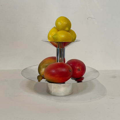 Centre de table à fruits en argent Driade