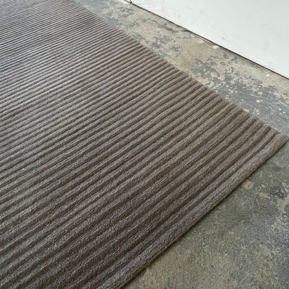 Tapis en laine Delinear Canal Espresso Brown 8'X10'