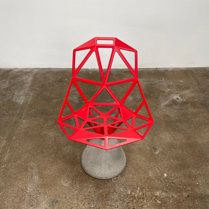 Chaise Magis Red One avec base pivotante