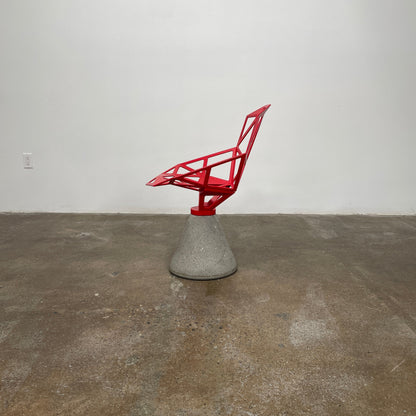 Chaise Magis Red One avec base pivotante