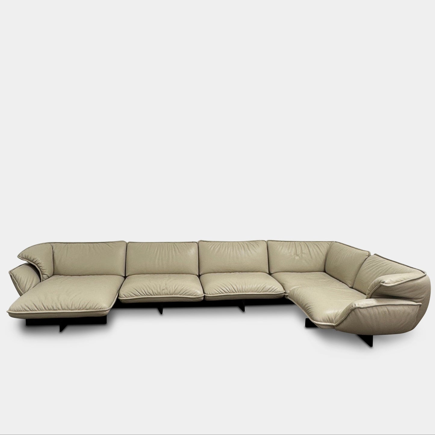 Canapé d'angle en cuir Cassina Superbeam 5 pièces