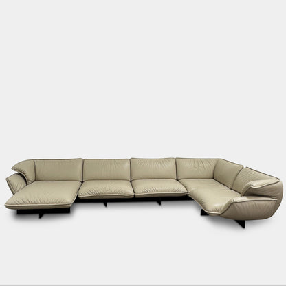 Canapé d'angle en cuir Cassina Superbeam 5 pièces