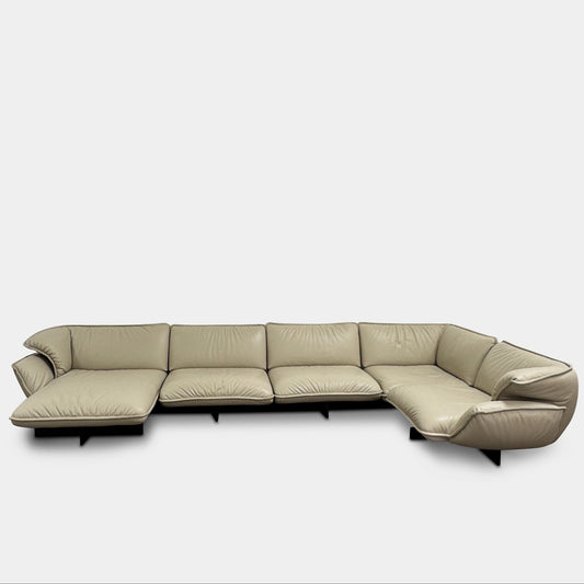 Canapé d'angle en cuir Cassina Superbeam 5 pièces