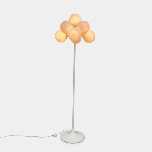 Lampadaire blanc vintage Lightolier